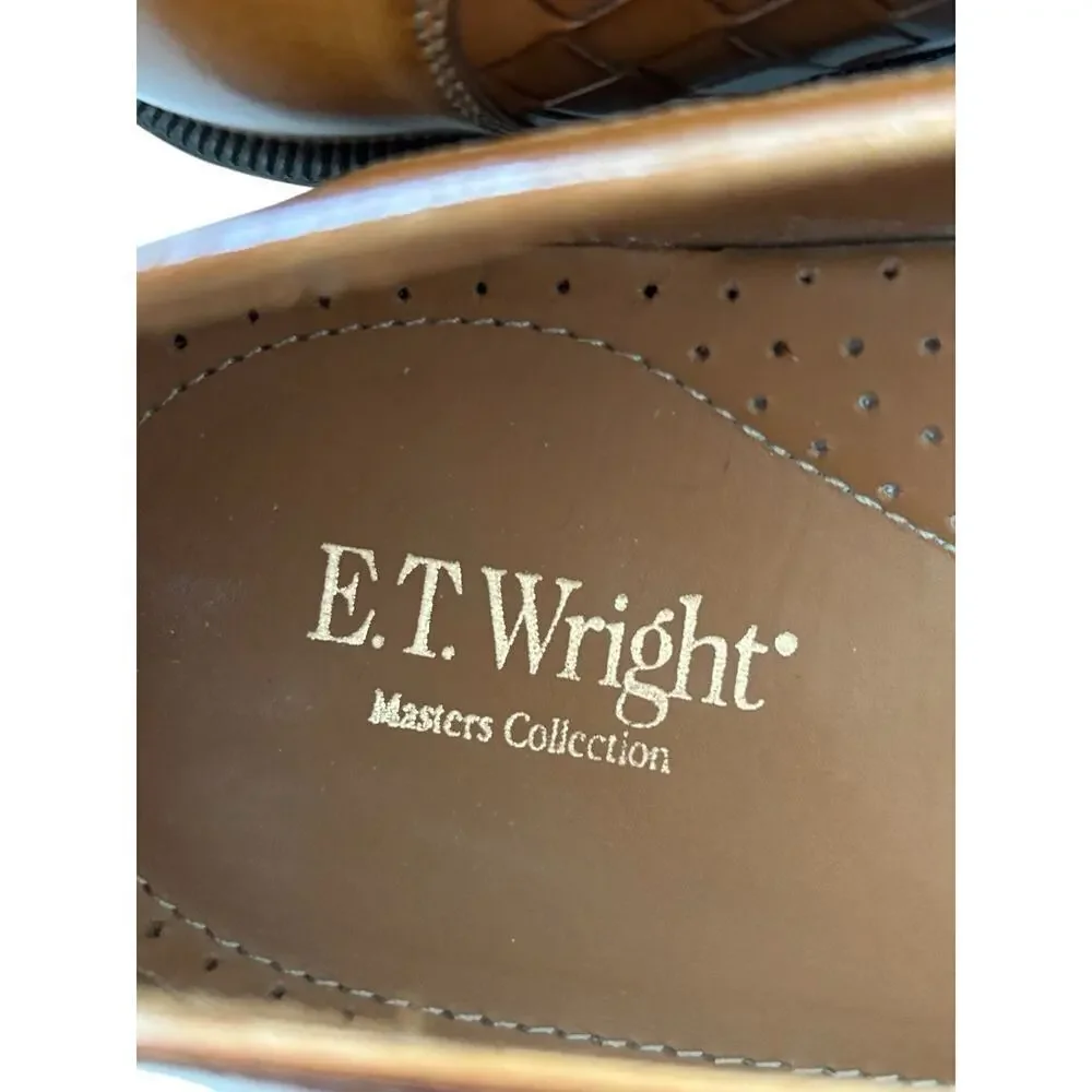ET Wright Masters Collection Caramel Kiltie Derby Weave Shoes Size 13 AA